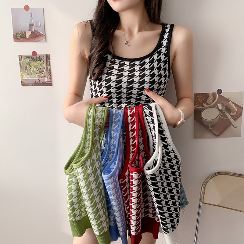 Áo Lửng Hai Dây In Họa Tiết Phong Cách Hàn Quốc Quyến Rũ Dành Cho Nữ