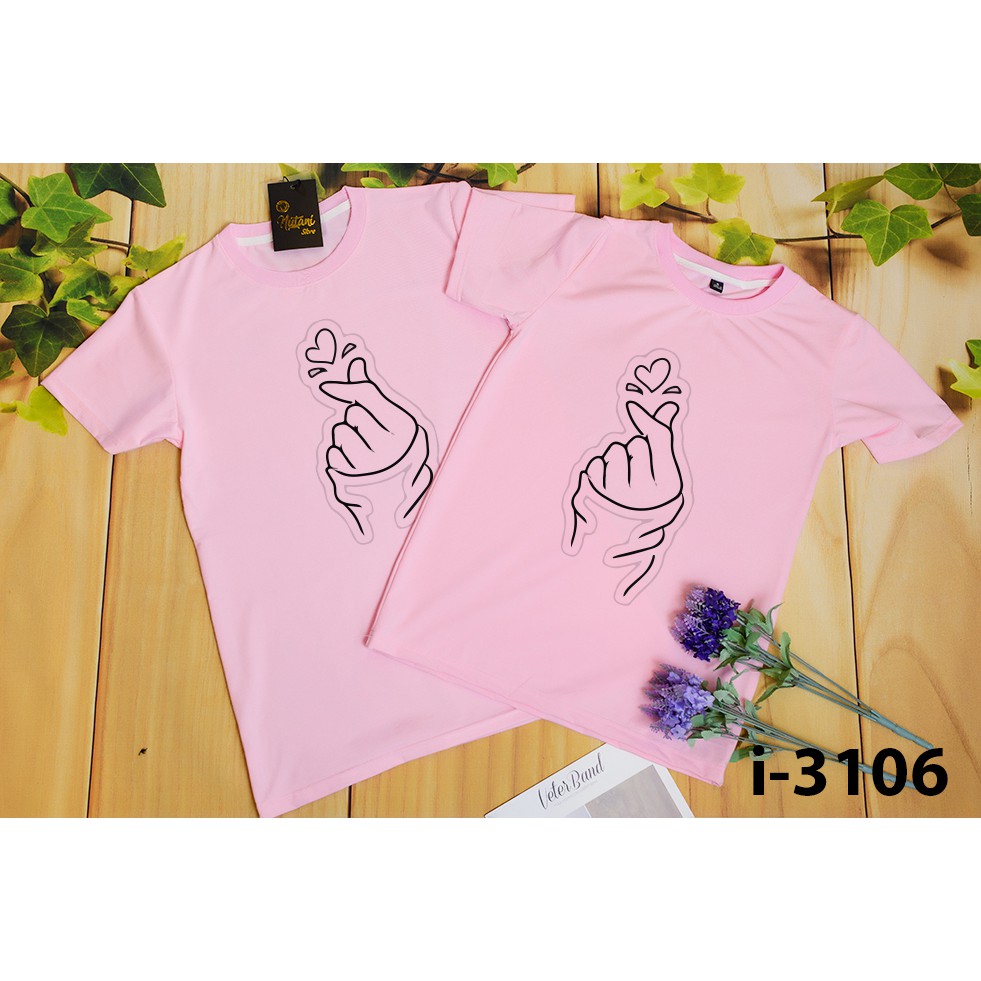 Áo Thun Đôi Tình Nhân In Bắn Tim ATN3106