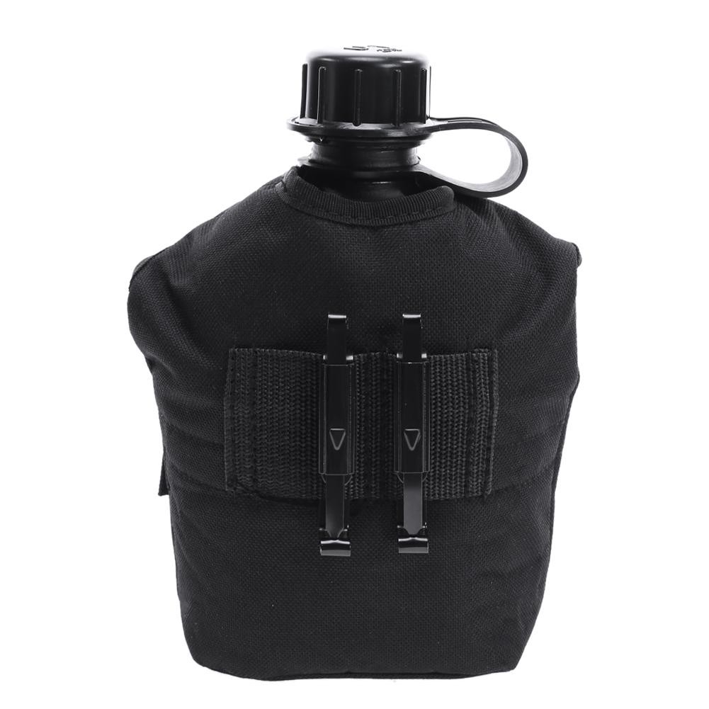 Heavy Cover Army Water Bottle Aluminum Cooking Cup US 1L Military Canteen Camping Hiking Survival