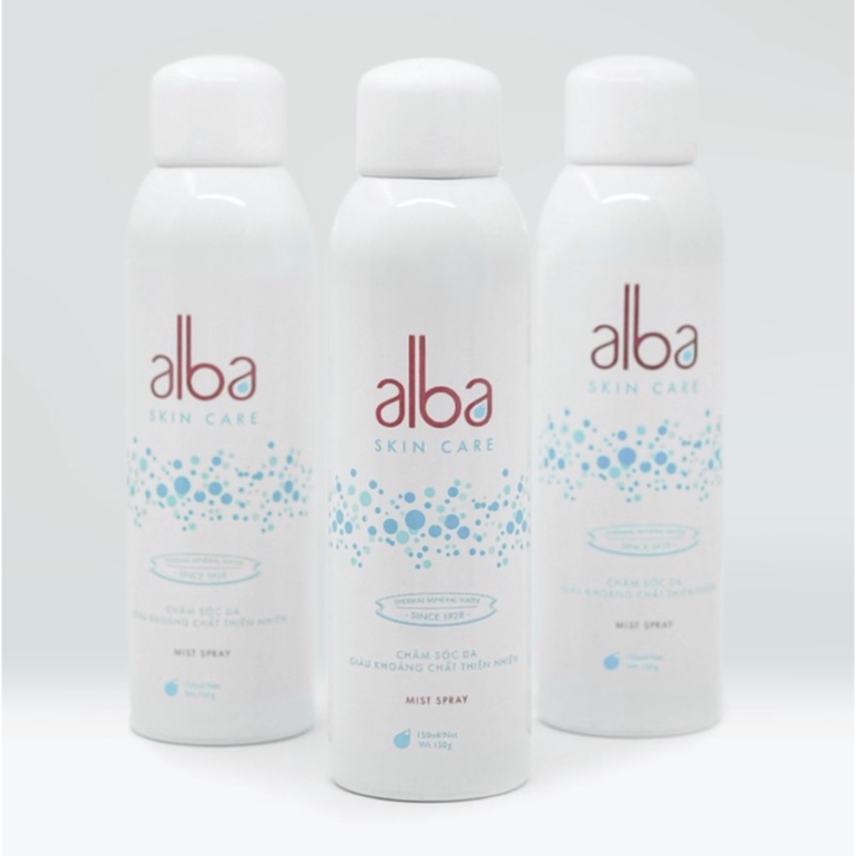 Combo 2 Xịt khoáng Alba Skin Care chống lão hóa dưỡng ẩm dành cho da khô 150ml