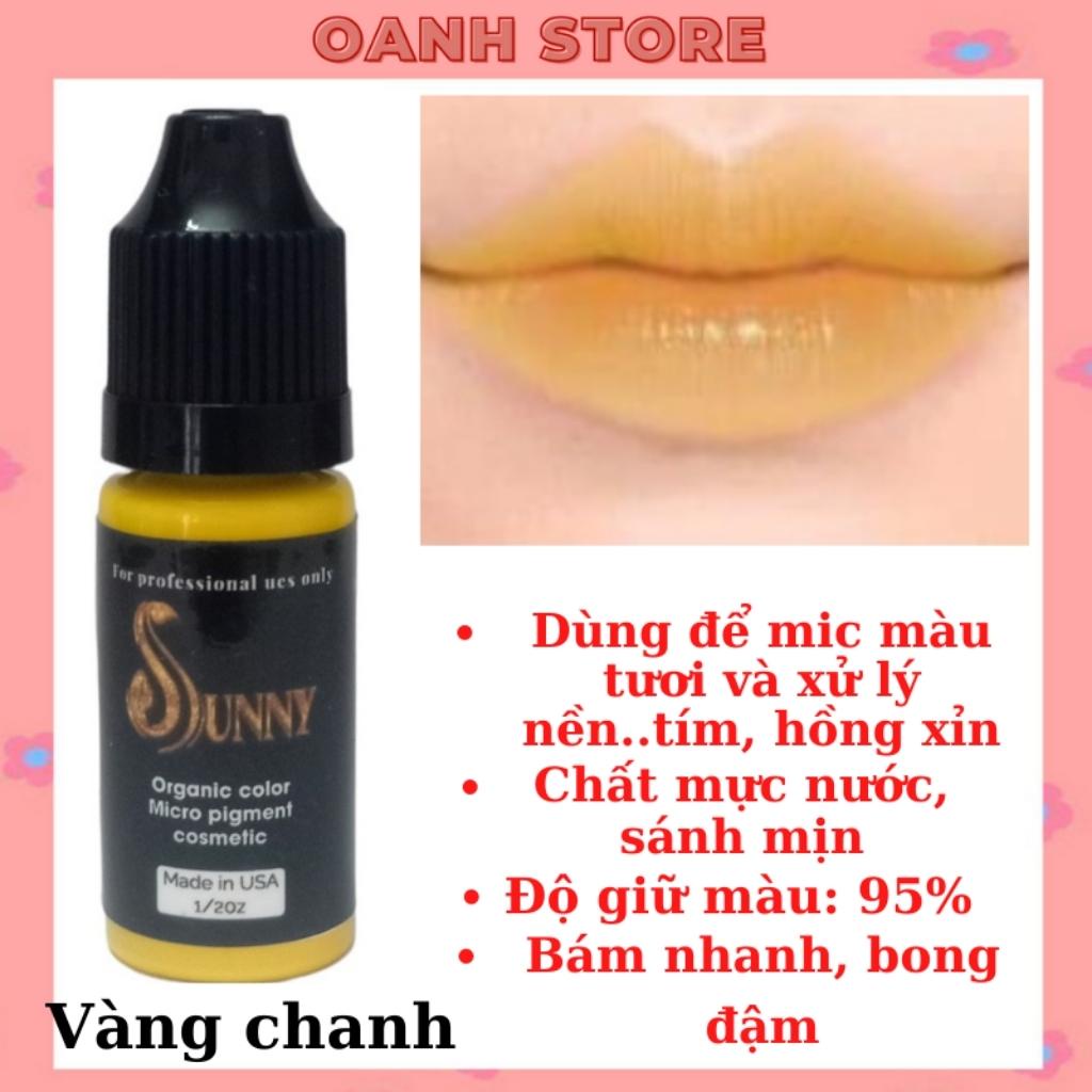 Mực xăm lông mày, mí bám siêu nhanh, mực SUNNY chính hãng USA 10ml