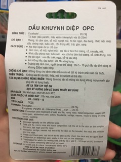 Dầu khuynh Diệp Opc 25ml