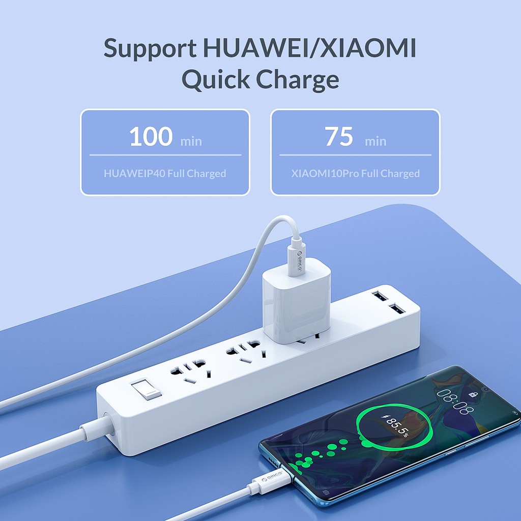 Cáp sạc và truyền dữ liệu Type C to Type C Orico CTC100M - Hàng Chính Hãng