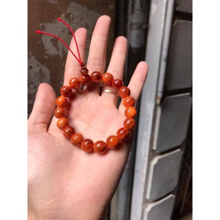 Vòng tay nam nữ gỗ huyết rồng/ huyết long hạt tròn phối hồ lô chỉ đỏ cầu an,cầu may giá tốt