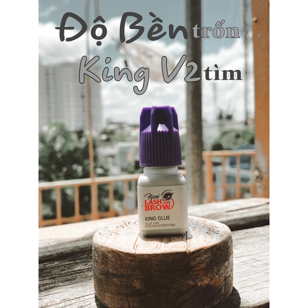 Keo nối mi siêu bền hani king glue ver 2 - mi nối bền 5 đến 7 tuần - không cay - Dụng cụ nối mi Hani