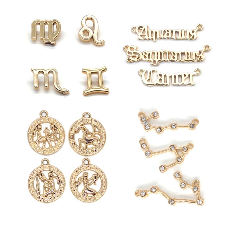Set 12 Mặt Dây Chuyền Hình 12 Cung Hoàng Đạo