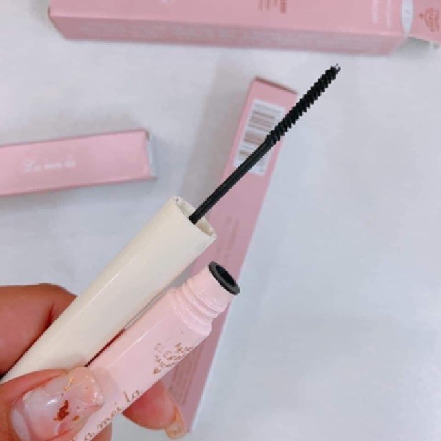 Mascara Siêu Mảnh Tơi Mi Lameila Skinny Microcara Vỏ Hồng - Siêu Mảnh, Chuốt Mi Đen, Không Trôi