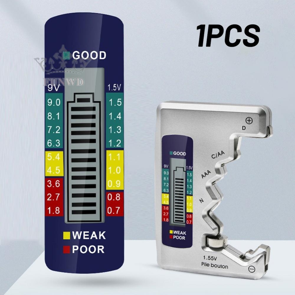 【FUNWD】Battery Level Detector Tester Battery Battery Level DC Detector Digital Display
