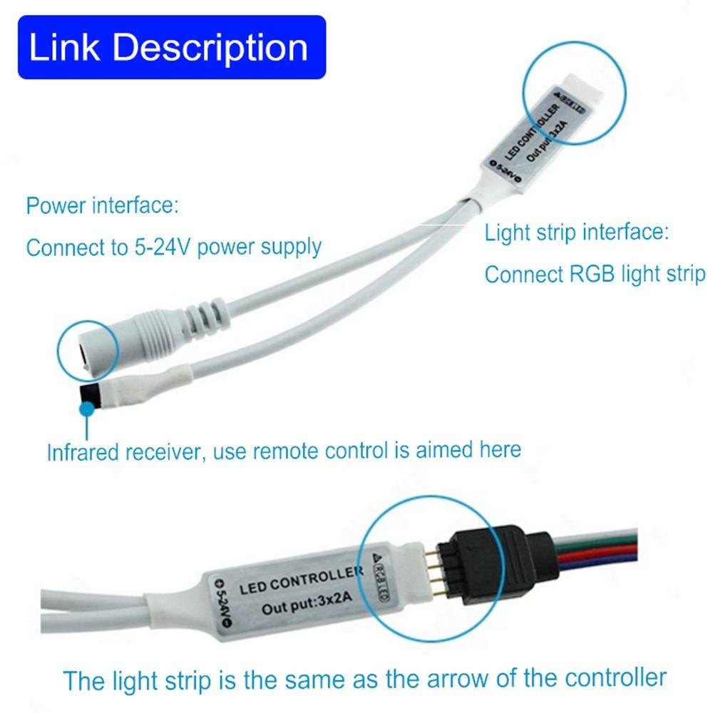 YIYU Bộ Điều Khiển Từ Xa Không Dây RGB Cho Dây Đèn LED 5050 3528 2835 3014