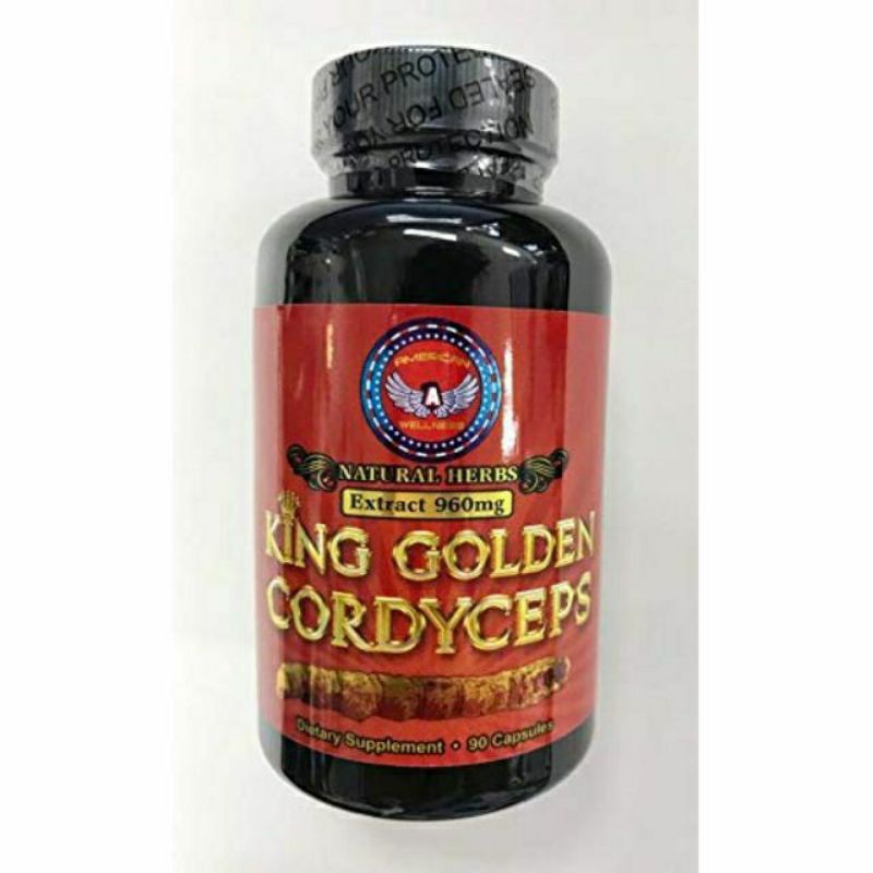 Đông Trùng Hạ Thải King Golden CORDYCEPS 90 Capsules