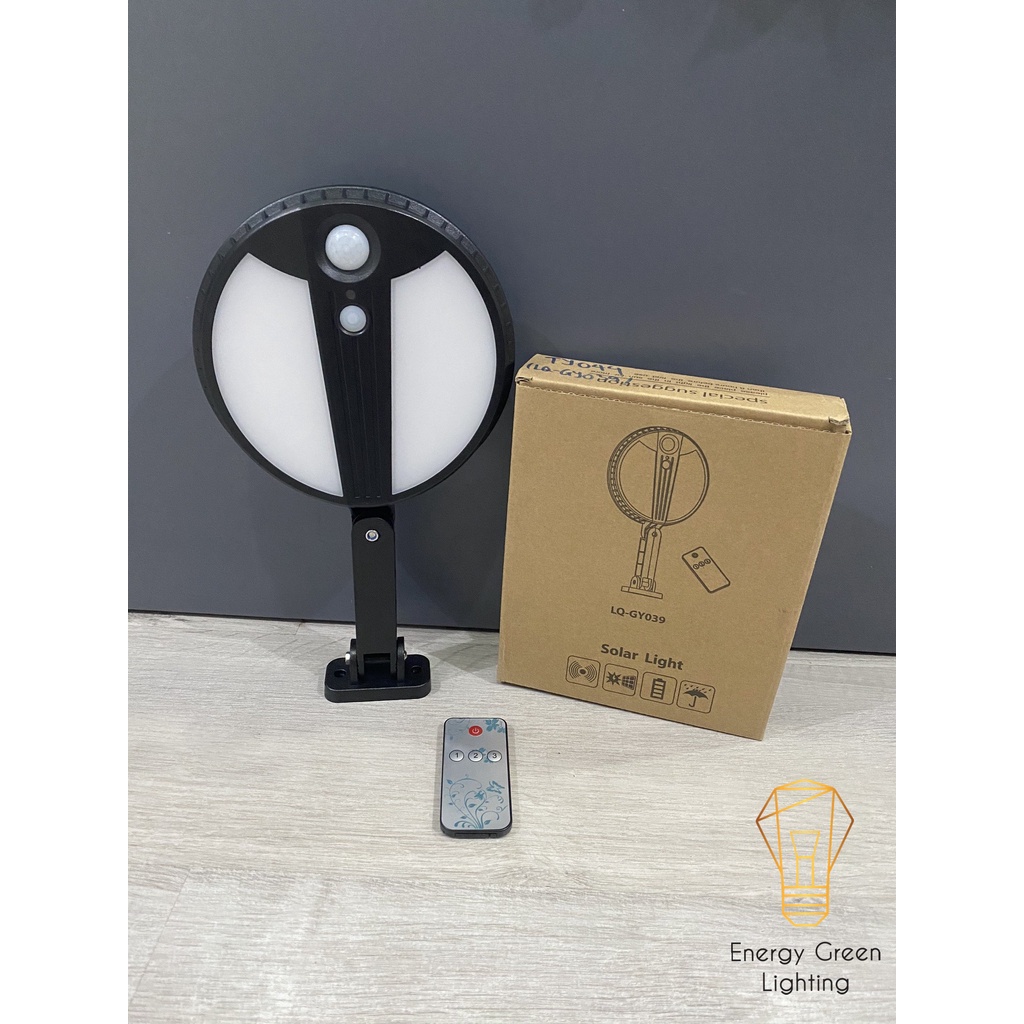 Pha LED Năng Lượng Mặt Trời Energy Green Lighting LQ-GY039 Đèn Đường Ngõ Xóm Cảm Biến 3 Chế Độ 70 Mắt LED - Điều Khiển T