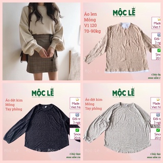 Áo len dệt kim dài tay phồng oldnavy xuất dư xịn vnxk freesize oversize bigsize