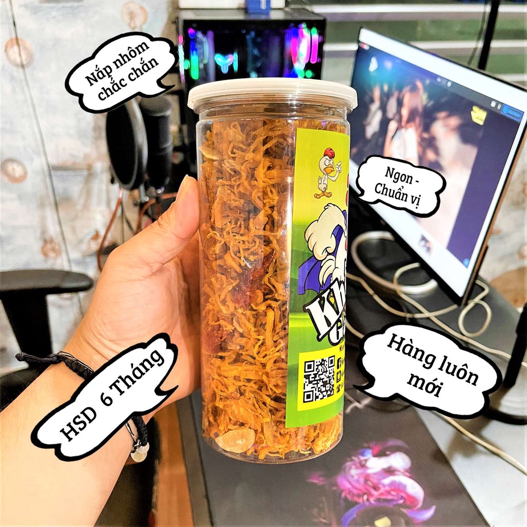 Khô gà bơ tỏi 300Gr ăn cực ngon | BigBuy360 - bigbuy360.vn