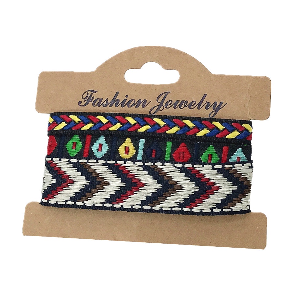 Set 3 Vòng Tay Bện Dây Phong Cách Boho Dân Tộc Mới Cho Cặp Đôi