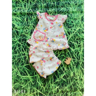 đồ bộ sơ sinh chất liệu kate