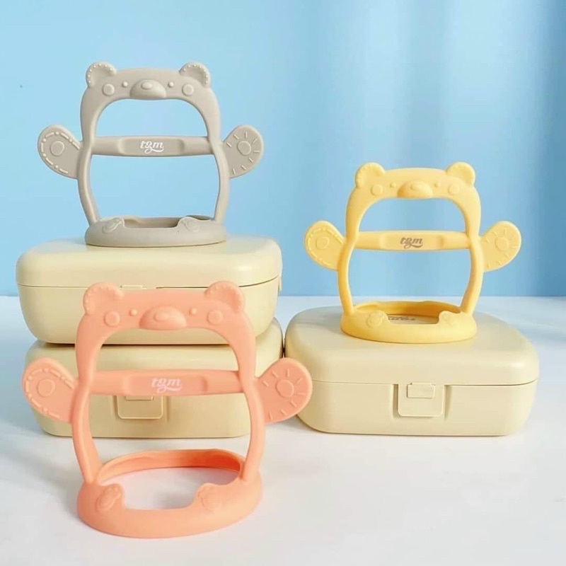 Gặm nướu silicon kèm hộp tgm cho bé, Suzy baby