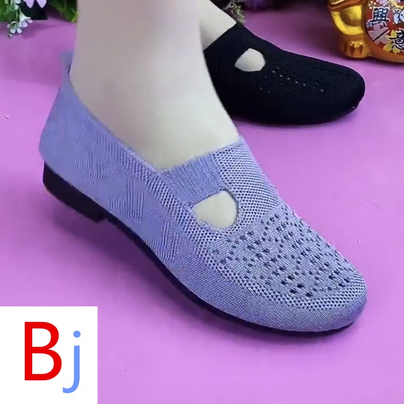 Giày Sandal Vải Phối Lưới Siêu Nhẹ Chống Trượt Thời Trang Mùa Hè Dành Cho Phụ Nữ Trung Niên 2022