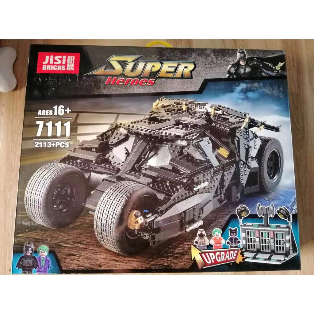 Đồ chơi Lắp ghép Mô hình The Tumbler Armored Chariot Siêu Xe Tumbler BatMan Decool 83663 70169