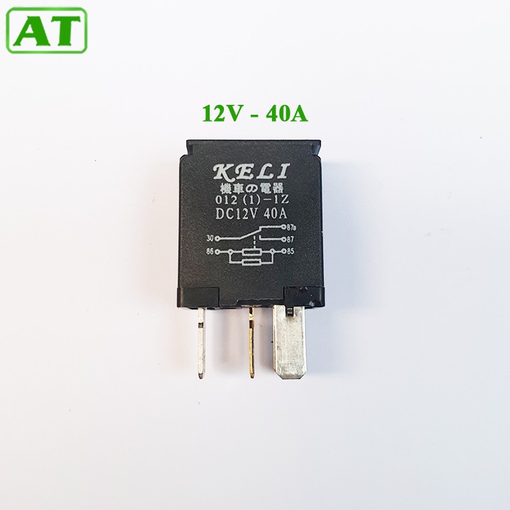 Rơ Le Điều Hòa Ô Tô 5 Chân 12V 40A hoặc 24V 40A Màu Đen