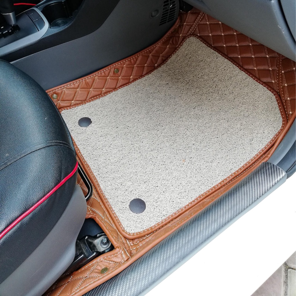 Thảm lót sàn 6D da PU cao cấp cho xe Kia Soluto