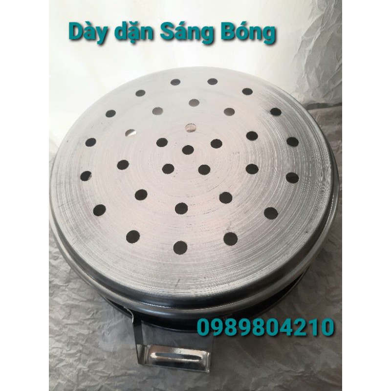 Xửng hấp nhôm Mạnh Hùng size 34 Hấp bánh bao/ hấp hải sản & thực phẩm