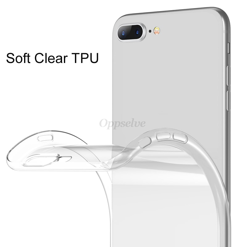 Ốp Điện Thoại Silicon TPU Mềm Siêu Mỏng Cho iPhone X XS 8 7 6S 12 SE 2 XR 8 11 7 13