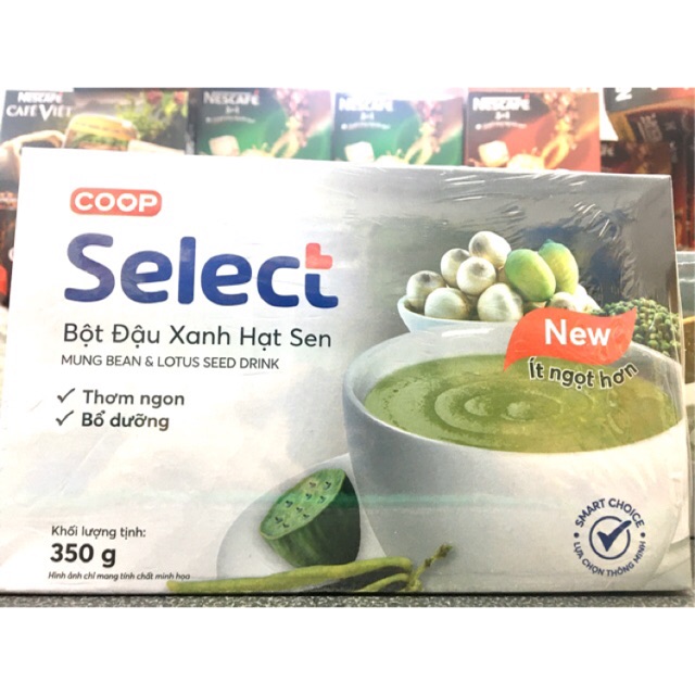 Bột Đậu Xanh Hạt Sen Coop Có Đường 350G