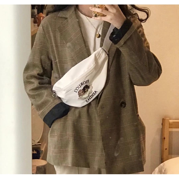 Túi đeo hông Adidas Fiorucci thời trang kích cỡ 8*30*15cm