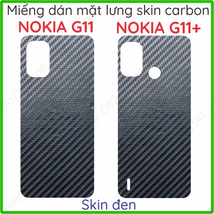 Miếng dán mặt lưng skin carbon Nokia G11 / G11+ (G11 plus)