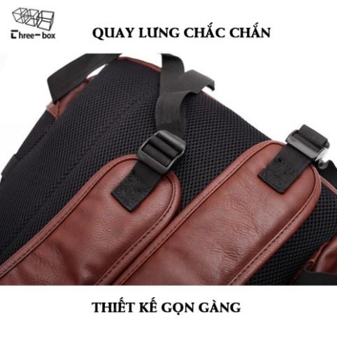 Balo da nam công sở hàng chính hãng Three Box