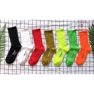 VỚ TRƠN CỔ CAO MÀU NEON