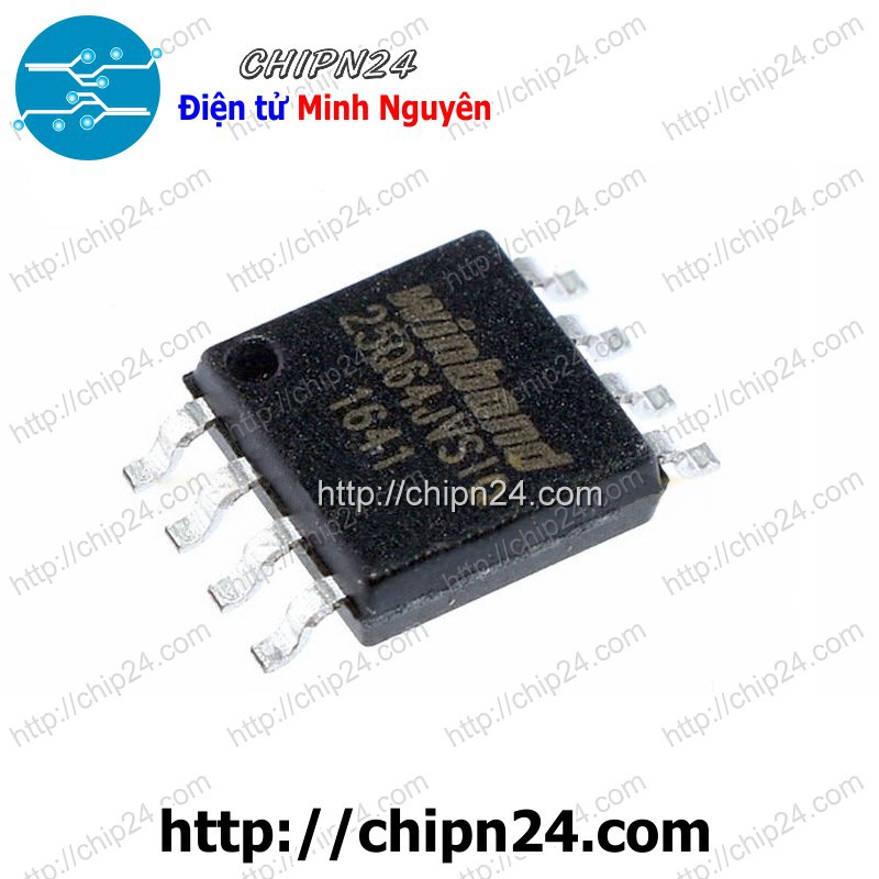 [1 CON] IC W25Q64 SOP-8 (SMD Dán) W25Q64FVSSIG W25Q64FVSIG 25Q64 IC Nhớ EEPROM)