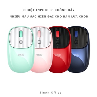 Chuột Không Dây Inphic E8 Chống Ồn, Wireless Mouse