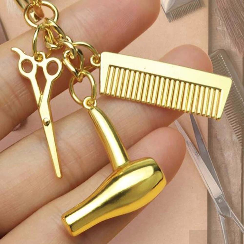 Móc Chìa Khóa Hình Dụng Cụ Làm Tóc Độc Đáo