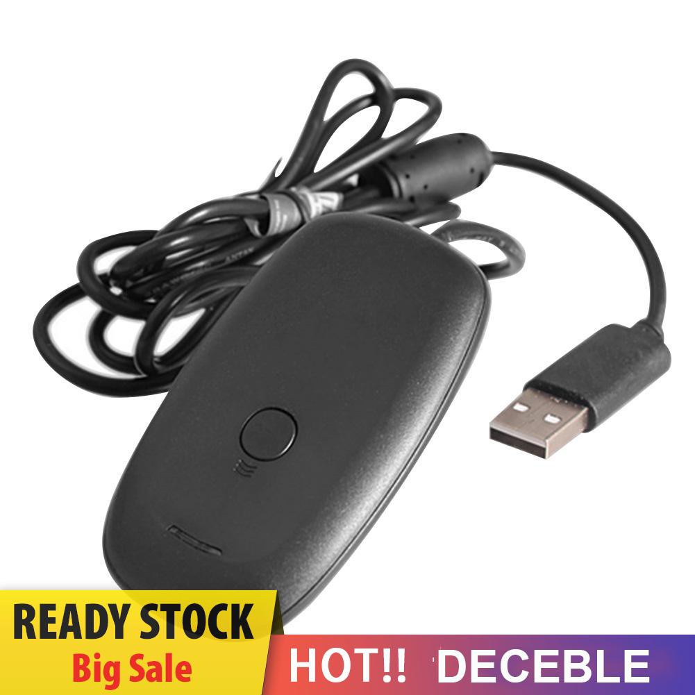 Deceble Wireless Gamepad PC Adapter USB Receiver for Xbox 360 Console Controller