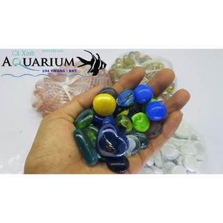 Combo 100 viên sỏi thủy tinh giá chỉ 30k