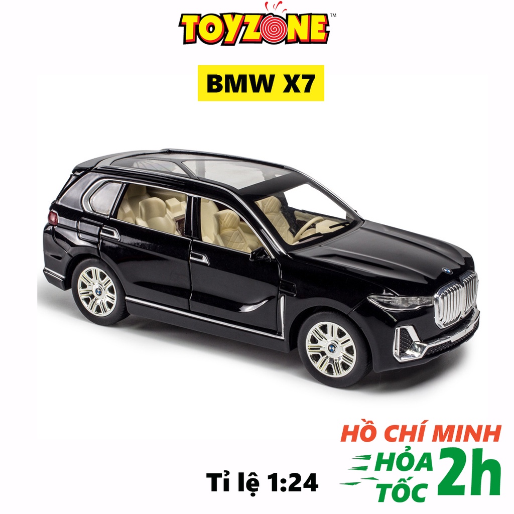 Xe mô hình ô tô BMW X7 hãng Chezhi tỉ lệ 1:24, thiết kế tinh xảo khung xe hợp kim chắc chắn