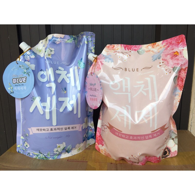 NƯỚC GIẶT BLUE HÀN QUỐC TÚI 2KG THƠM NHƯ HOA