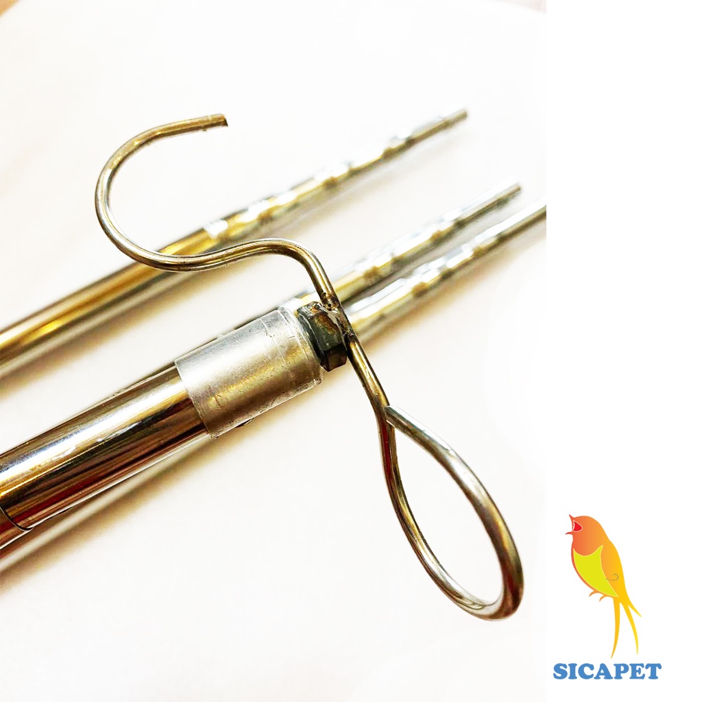 Sào bẫy chim, Xào bẫy chim rút inox, Sào inox bầy chim SICAPET,Phụ kiện lồng chim