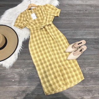 VÁY KẺ XOẮN EO (KÈM ẢNH CHỤP THẬT TRẢI SÀN)