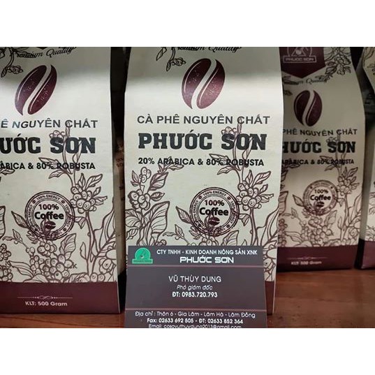 Cà Phê Nguyên Chất Phước Sơn (500g)