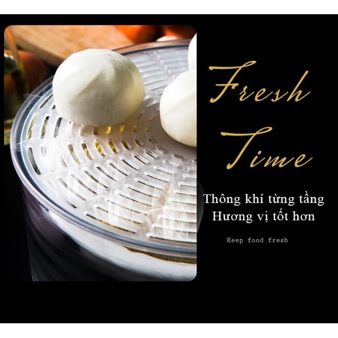 Lồng Bàn Đậy Thức Ăn Giữ Nhiệt 4 Tầng Tiện Dụng Chống Côn Trùng BUCOOK | BigBuy360 - bigbuy360.vn