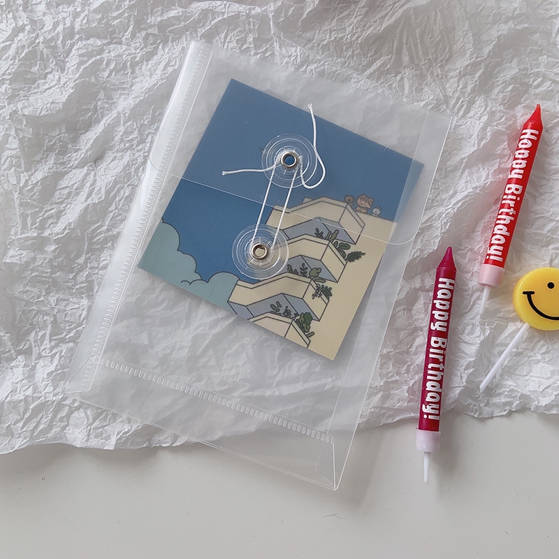 Túi trong suốt đựng nhãn dán phong cách đơn giản