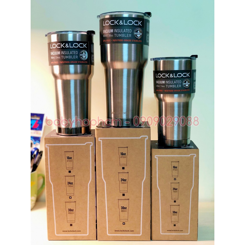 Ly Giữ Nhiệt Lock&amp;Lock Swing Tumbler LHC4136 LHC4137 LHC4138 LHC4179 [350ml - 470ml - 700ml - 880ml]