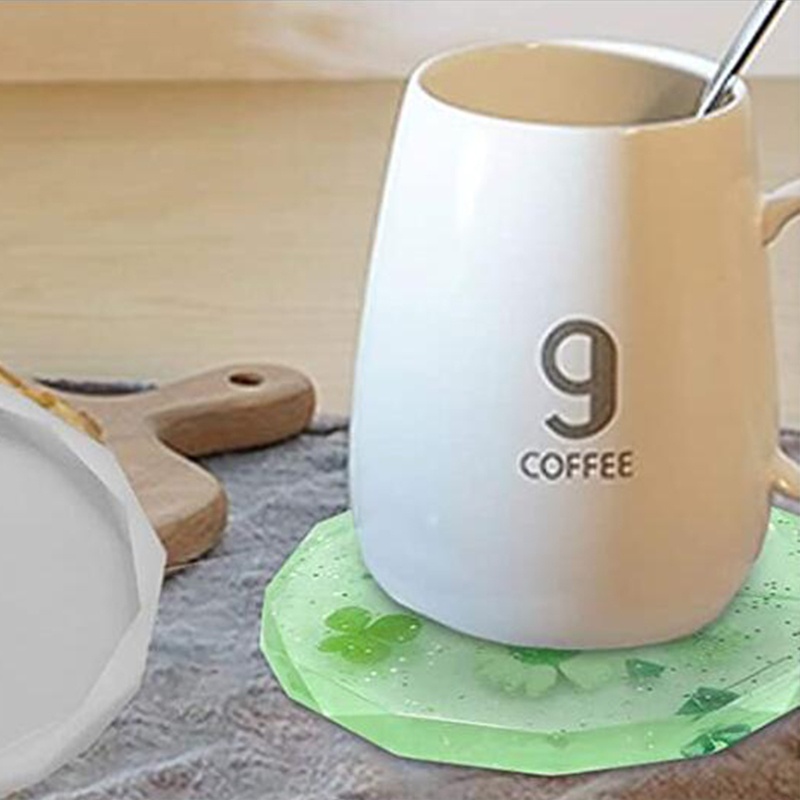 Sa Khuôn Làm Đế Lót Ly Hình Tròn / Trái Tim Bằng Resin Epoxy Resin