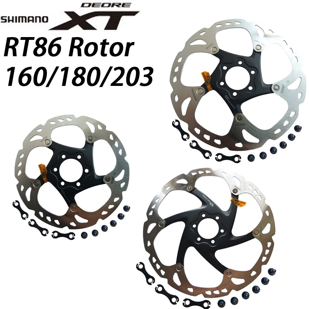 Đĩa Phanh Xe Đạp Shimano Deore XT RT86 6 Bu Lông 160mm 180mm 203mm