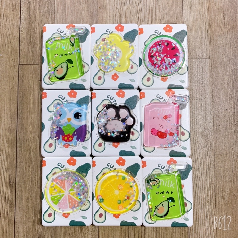 Gương mini 2 mặt siêu xinh hình vuông nước nổi