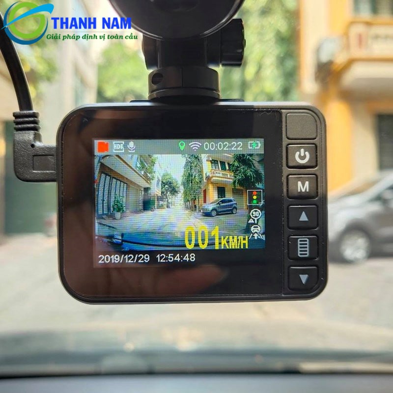 Camera hành trình Carcam W8S Ghi hình trước tích hợp đọc biển báo tốc độ, có GPS, Wifi (Miễn phí lắp đặt)