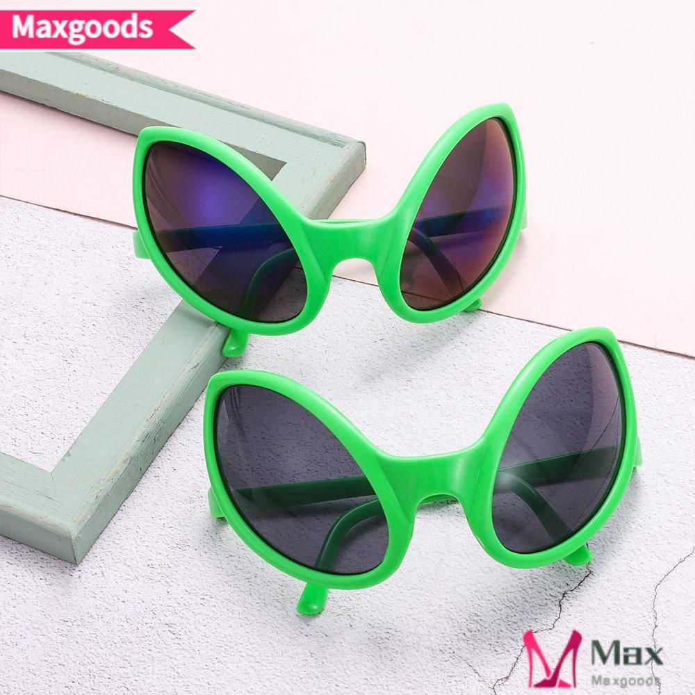 Kính Mát Người Ngoài Hành Tinh Xanh Lá Cây Vui Nhộn Trang Trí Lễ Hội Halloween