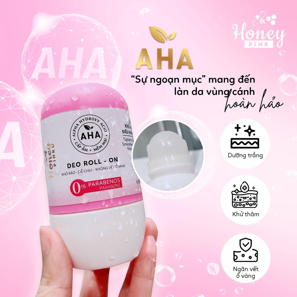 Lăn khử mùi Honey Pink 50ml